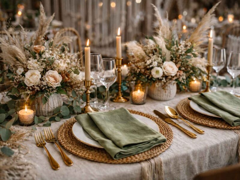Dekoracja w stylu boho — pełen pakiet - wynajem dekoracji, Sisters Atelier